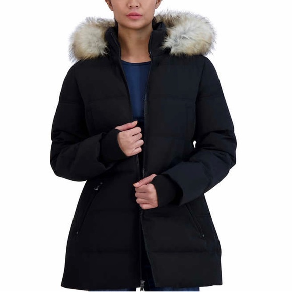 Nautica Ladies' Heavy Puffer Jacket with Fur - Picture 2 of 4